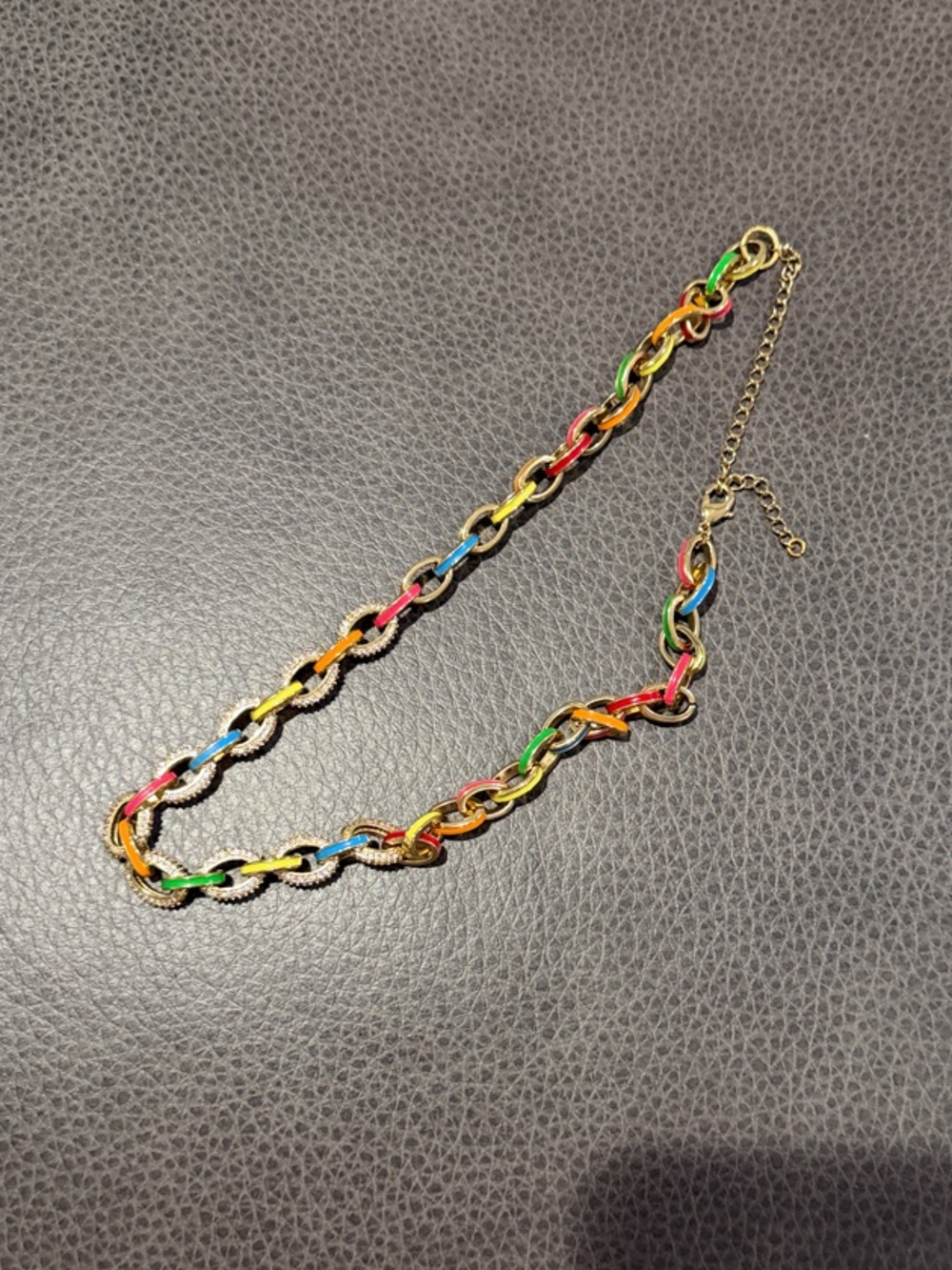 Multicolor Chain-Link Necklace — Women Jewelry